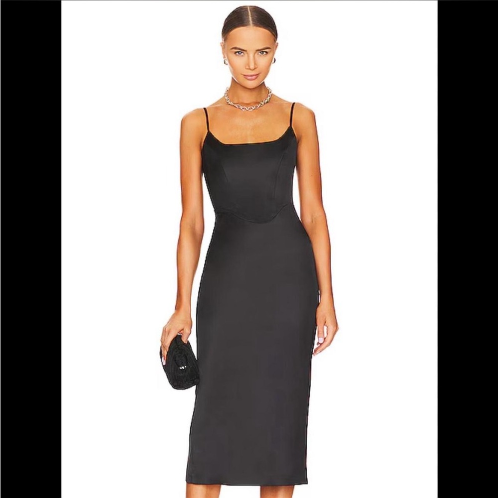 Bardot Black Strapless Dress